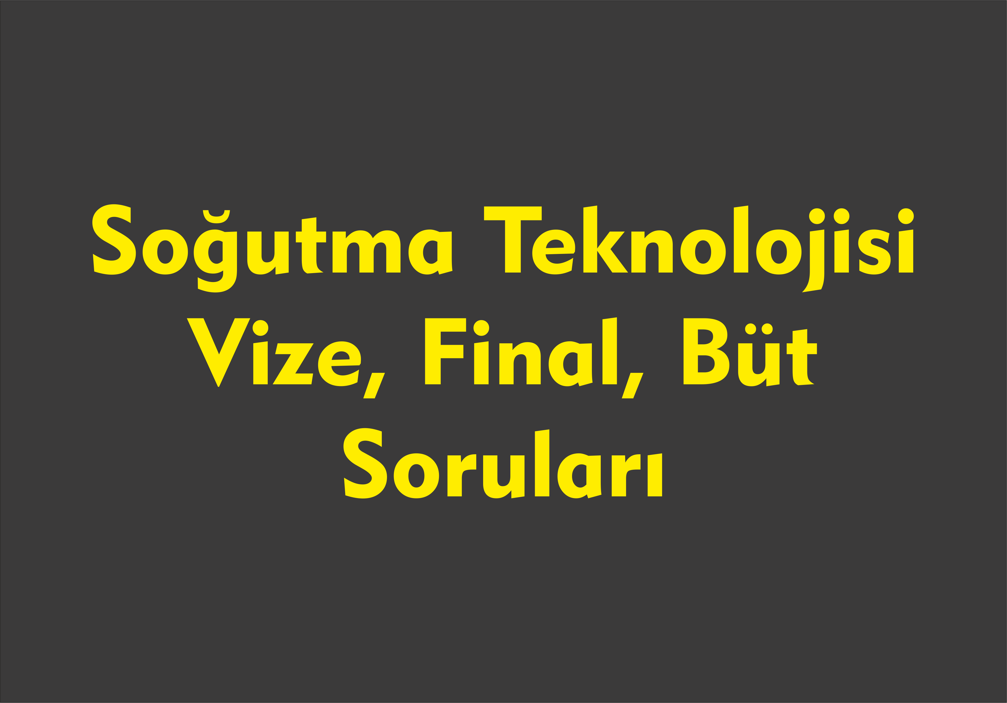 Soğutma Teknolojisi